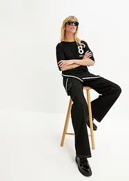 Oversized topp i myk viskosemiks, bonprix