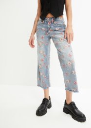 Culotte-jeans med blomsterprint, RAINBOW