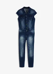 Denim jumpsuit med knapper, RAINBOW