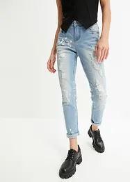 Jeans med tdestroy-effekte, Straight, bonprix