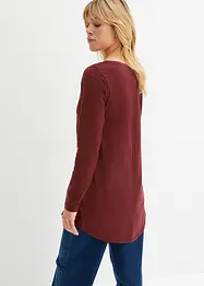 Langermet topp i 100% bomull, bonprix