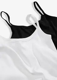 Singlet av 100% bomull, 2-pack, bonprix