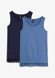 Topp med blonde (2-pack), bonprix