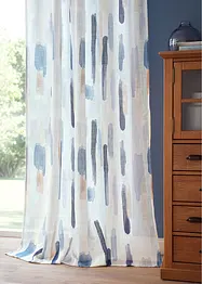 Gardin med trykt stripemønster (1-pack), bonprix