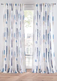 Gardin med trykt stripemønster (1-pack), bonprix