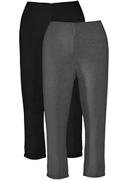 Capri-leggings i smal modell (2-pack), bonprix