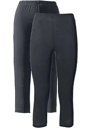 Capri-leggings i smal modell (2-pack), bonprix