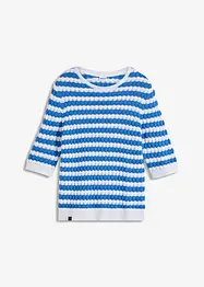 Strikket topp med korte ermer, bonprix