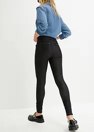 Leggings i denimlook med glidelås, bonprix