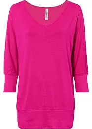 Oversized topp i lett viskose, bonprix