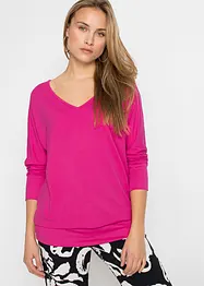 Oversized topp i lett viskose, bonprix