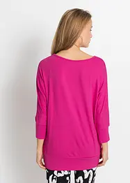 Oversized topp i lett viskose, bonprix