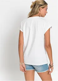 Oversized topp i 100% bomull, bonprix