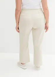 High Waist-linbukse med elastiske innfellinger, bonprix