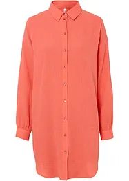 Lang, oversized bluse i musselin, bonprix
