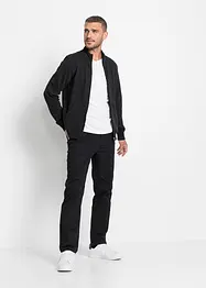 Classic Fit-bukse med stretch i 100% bomull, Straight, bonprix