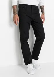 Classic Fit-bukse med stretch i 100% bomull, Straight, bonprix