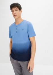 Henley T-skjorte, kort arm, med fargegradering, bpc bonprix collection