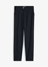 High Waist-bukse i lin-viskosemiks med kortere benlengde, bonprix
