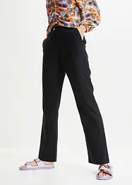 High Waist-bukse i lin-/viskosemiks, bonprix