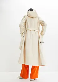 Mellomlang kåpe i trenchcoat-look med avtagbar hette, bonprix