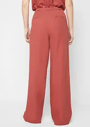 Lang bukse med lin og vide ben, bonprix