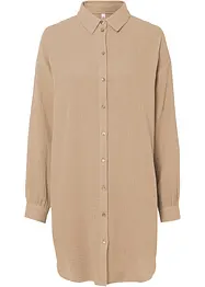 Lang, oversized bluse i musselin, bonprix