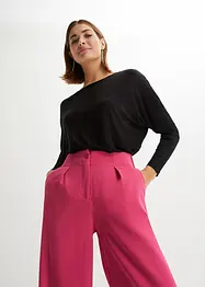 Langermet topp i myk viskosemiks, bonprix