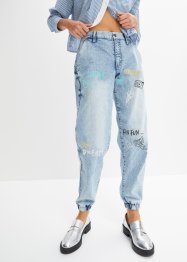 Barrel-jeans med print, RAINBOW