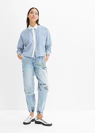 Barrel-jeans med print, bonprix