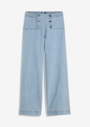 Kort jeans med dekorknapper, RAINBOW