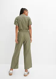 Jumpsuit med belte, bonprix