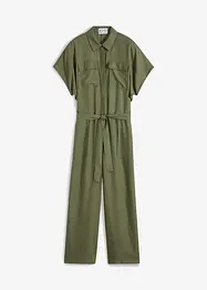 Jumpsuit med belte, bonprix