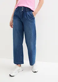 Wide Leg-jeans, High Waist, komfortlinning, bonprix