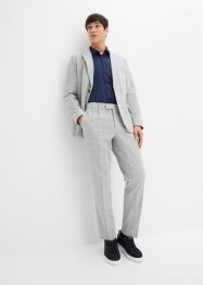 Dress i seersucker, Slim Fit (2 delt sett): Blazer og bukse, bpc selection