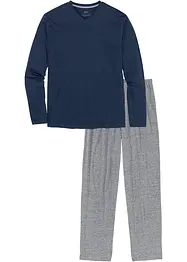 Pyjamas med bomull og lange ermer, bonprix