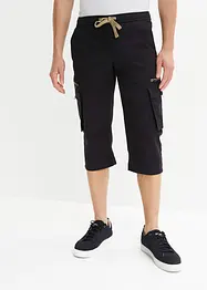 3/4-lang pull on-bukse med cargolommer, Regular Fit, bonprix