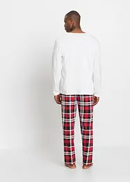 Pyjamas av 100% økologisk bomull med lange ermer, bonprix