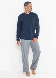 Pyjamas med bomull og lange ermer, bonprix
