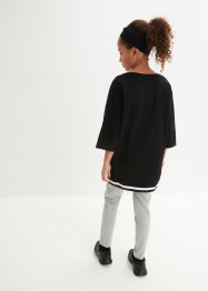 Lang topp + leggings til barn (2-delt sett) med økologisk bomull, bpc bonprix collection