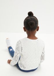 Strikkejakke med hullmønster for barn, bpc bonprix collection