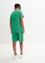 T-skjorte og shorts i økologisk bomull for barn (2-delt sett), bpc bonprix collection