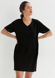 T-shirt kjole med V-utringning, oversized (2-pack), bonprix