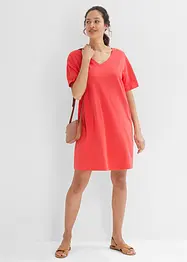T-shirt kjole med V-utringning, oversized (2-pack), bonprix