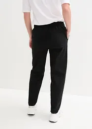 Bukse av bomull-/linmiks, High Waist, bonprix