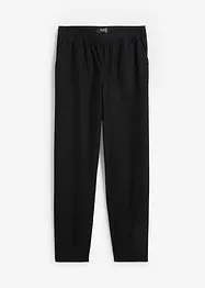 Bukse av bomull-/linmiks, High Waist, bonprix