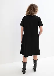 Tunikakjole i bomull-/linmiks med lommer, bonprix
