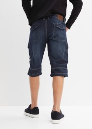 Lang jeans-bermuda, Loose Fit, bonprix