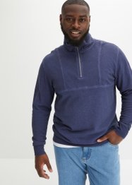 Sweatshirt med vasket look, med resirkulert polyester, John Baner JEANSWEAR