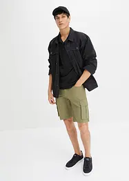 Bermudashorts med stretch og cargolommer, Regular Fit, bonprix